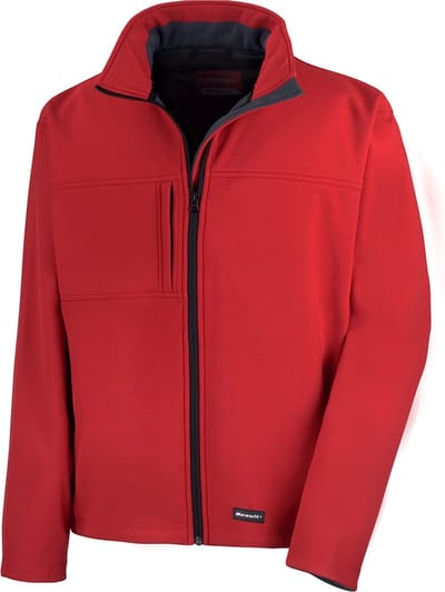 Heren Classic Softshell Outdoorjas Result maat XXL Rood