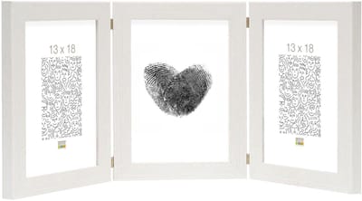 Deknudt Frames fotolijst S41VF1 H3V - wit - drieluik - 3x 13x18 cm