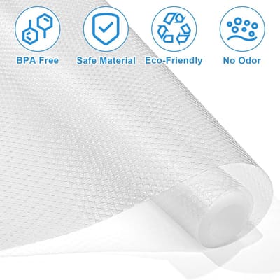 Dailygoods- Lademat 60 cm x 500 cm - Waterdichte Antislipmat - EVA-materiaal - Keukenkastmat - Niet-klevend - Voedselveilig
