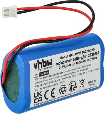 Vervangende Accu - Oplaadbare Batterij - Tafellamp Verlichting - Hoge Capaciteit - 37V 4400mAh