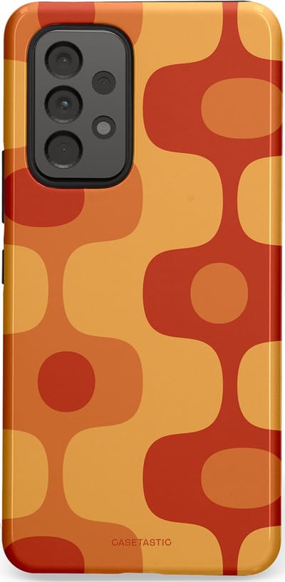 Casetastic Hoesje Geschikt voor Samsung A53 - Stijlvolle Beschermende Duo-layer Case - Vintage Rust