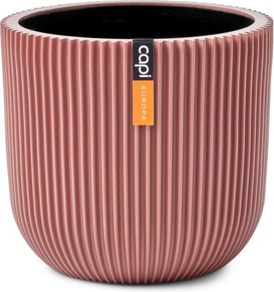 Capi Europe - Bloempot bol Groove Colours - 9x8 - Roze - Opening Ø7 - Bloempot voor binnen - 5 jaar garantie - BGVPI139