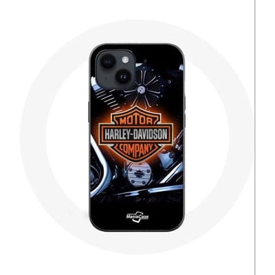 Hoesje voor iPhone 14 - Harley Davidson - Logo - Zacht - Zwart - Unisex