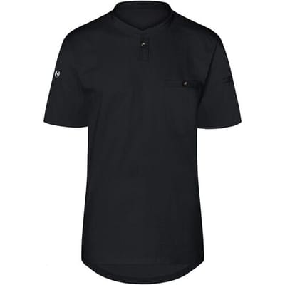 (6 stuks) KARLOWSKY Korte Mouw Heren Werkshirt Performance - Zwart - maat: XS