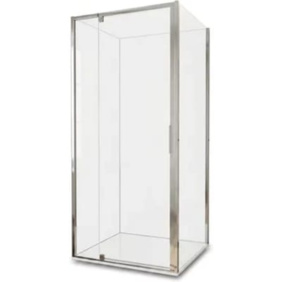 Aquavive Douchezijwand Anza - Helder Glas 6mm - Chroom - 86,5-89x200cm