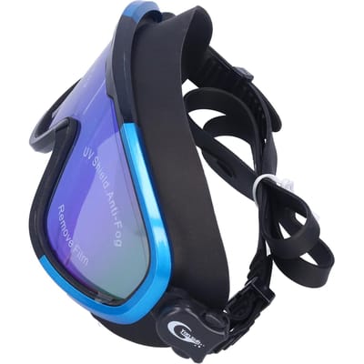 Lunettes de Natation Grand Cadre Sports d'Extérieur Protection Professionnelle Lunettes de Natation pour AdultesBleu et Noir blue