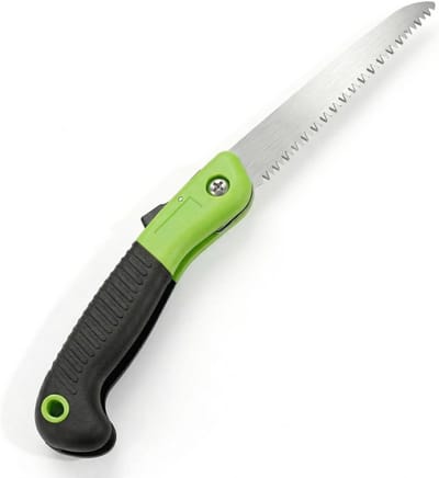 Inklapbare handzaag voor houtbewerking, bushcraft en tuinieren - ergonomische grip en veiligheidsvergrendeling, ideaal voor camping en outdoor activiteiten