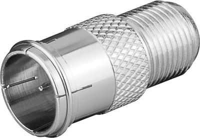 Pro F-adapter: F mannelijk (Quick) > F vrouwelijk