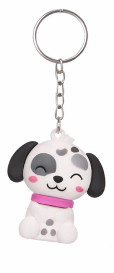 Kawaii Kuties 3D Keychain – Dotty Dalmatiër Puppy – Cute Dog Keychain 6 cm – Meisje Cadeau