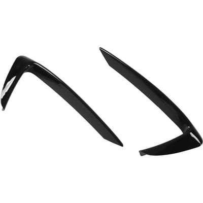 1 Paar Voorbumper Grille Bovenste Sierlijst Cover Glans Zwart Vervanging voor Maserati Quattroporte M156 black