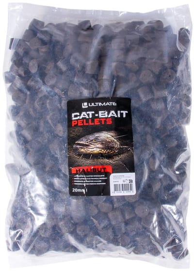 Ultimate CAT-BAIT Halibut Meerval Pellets 20mm (2kg) (Voorgeboord) - Vispellets