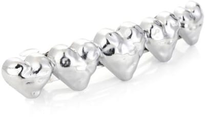 Haarclip hartjes - Zilver