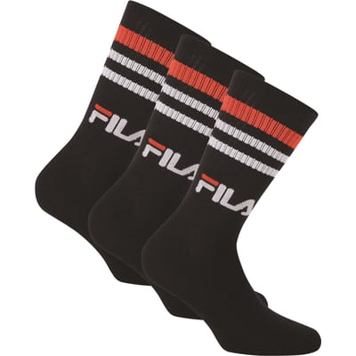 Fila - Uni - Normal socks unisex 3-pack - Zwart - 35-38