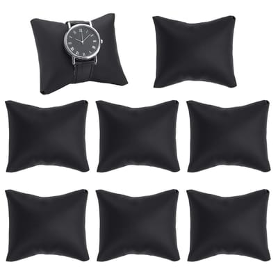 Dailygoods- Kussens voor Sieraden - Organizer voor Armbanden - Sieradenstandaard voor Horloges - 8 Stuks - Kunstleer - 9,5 x 8,2 x 5 cm