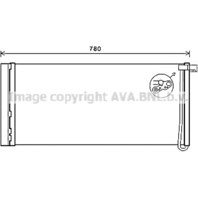 Condensator, airconditioning AVA COOLING PR5083D AVA