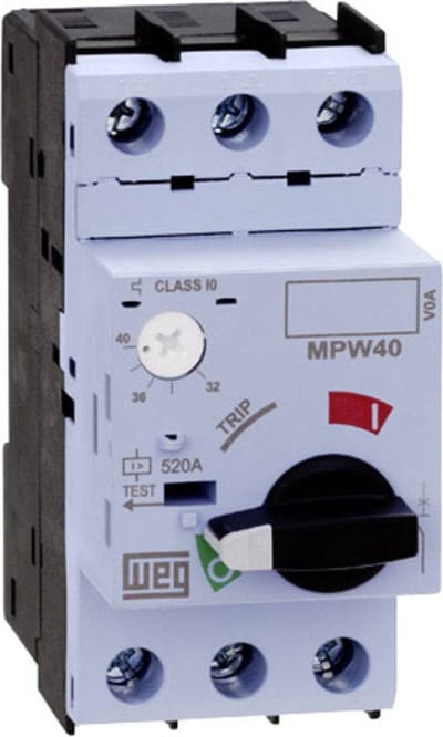 WEG MPW40-3-D025 Motorbeveiligingsschakelaar Instelbaar 2.5 A 1 stuk(s)