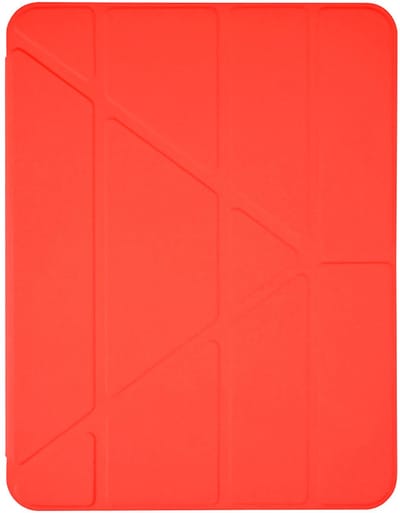 Pomologic BookFold Pencil Hoesje iPad (10th gen/A16) – 5 Verschillende Kijkhoeken – Geïntegreerde Apple Pencil-Houder – Voorhoes met Wake/Sleep Functie - Rood