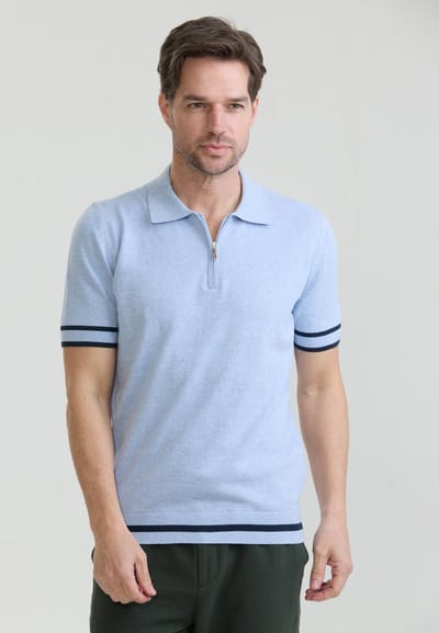 Felix Hardy Polo Shirt Korte Mouwen 100% Katoen Heren Blauw - 2Xl