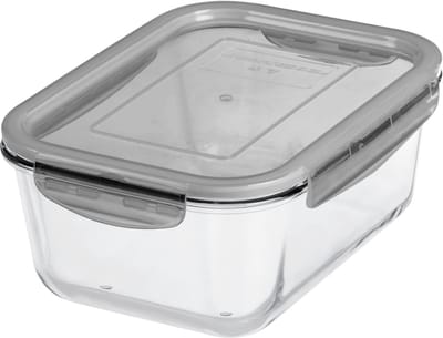 GastroMax bewaardoos glas 2,7 liter grijs