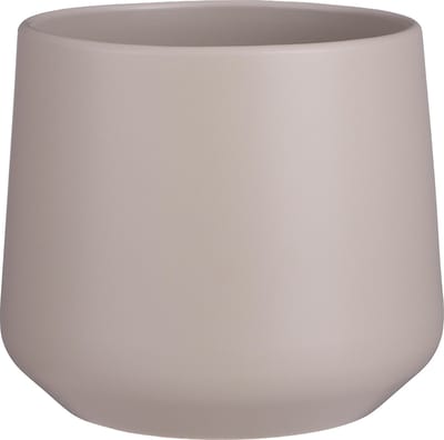 Mica Decorations Plantenpot - mat taupe - H18xD21 cm - keramiek - voor kamerplant - bloempot