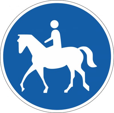 Ruiterpad sticker, G9 100 mm
