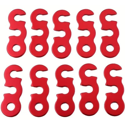 Lot de 20 cordes à vent antidérapantes en alliage d'aluminium pour tente d'abri 20 PCS