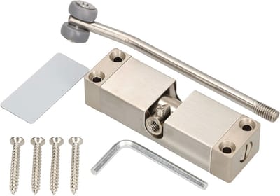 Roestvrijstalen veersluiter voor deuren en poorten 98 x 30 x 140 mm - Automatische sluiting deursluiter