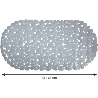 MSV Badmat Antislip – Badkamer Mat Antislip met Kiezelsteeneffect – Glad Oppervlak – Veilig Douchen voor Kinderen en Volwassenen