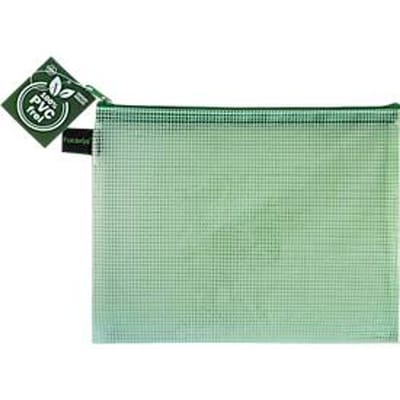 Ritssluiting FolderSys, A5, dikte 0,20 mm, B 254 x H 200 mm, PVC-vrije folie, groen-transparant