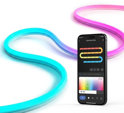 Calex Neon Flex LED Strip 2 m - RGBIC Sfeerverlichting - Buigbaar - App- en Spraakbediening via Wifi