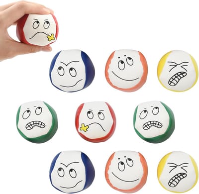 Jongleerballen Set - Groen, Rood, Geel, Blauw, Oranje - 5 x 5 cm - Zachte Jongleerballen voor Beginners en Kinderen