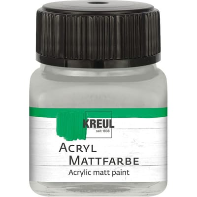 KREUL acryl matte verf, 20 ml, Metallic - Zilver