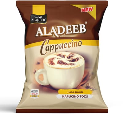 Aladeeb Premium - Cappuccino Instant Powder - Cappuccino Oploskoffie - 250gr