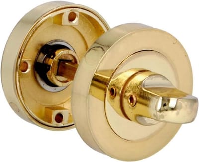 Ronde Rozet Deurkruk Greepslot met Ontgrendeling Ø52 mm - Matzilver
