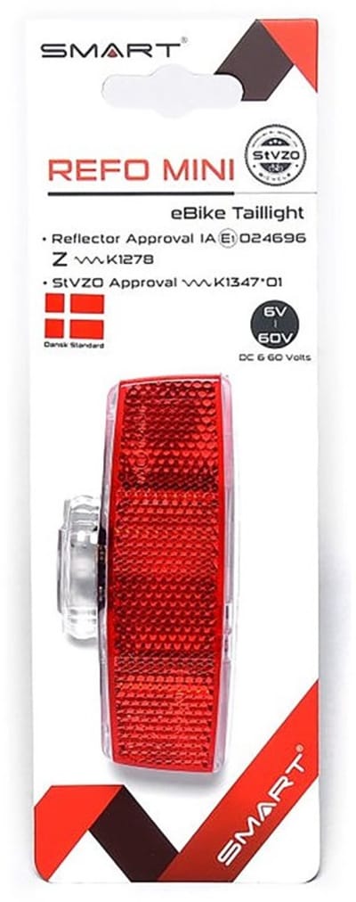 Fiets Dragerachterlicht Refo mini 50/80 mm batterij