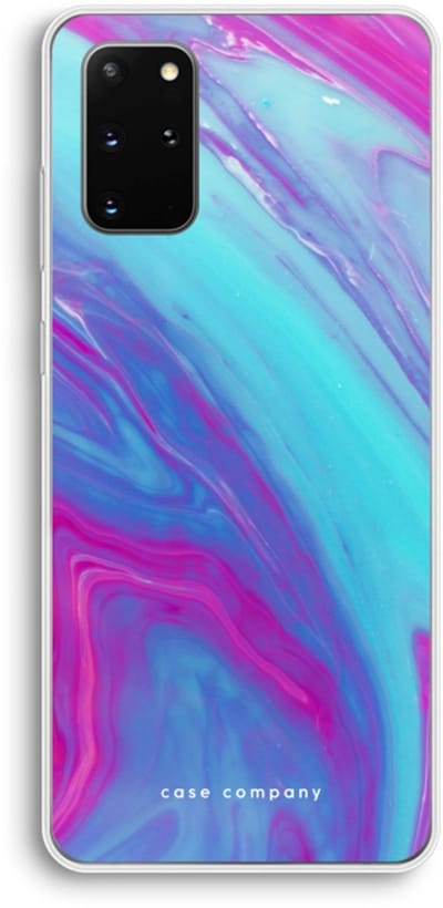 Hoesje geschikt voor Samsung Galaxy S20 Plus hoesje - Zweverige regenboog - Soft Cover Telefoonhoesje - Bescherming aan alle Kanten en Schermrand