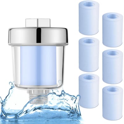 SVN® Douche Filter - Waterfilter - Douchekop Filter - Duidelijk - Wit - 19cm x 15cm x 7cm; 186 g