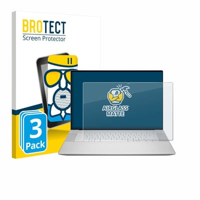 BROTECT - Screenprotector voor Dell 16 Premium Laptop - Folie Beschermfolie Beschermglas matte 3 Stuks