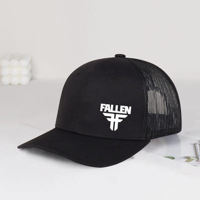 Casquette Trucker Logo Tombé Maille Respirante, Douce et Confortable, Réglable Style Rue Cool, Tendance et Mode Unisexe, Extérieur gray