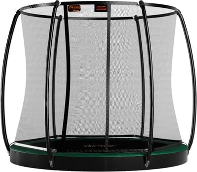 Avyna Trampoline FlatLevel Ø245 met veiligheidsnet | Groen