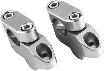 Stuurverhogers Motorfiets - Stuurklem Set - Comfortabeler Rijden - Universele Pasvorm - 7/8" 22mm - Zwart