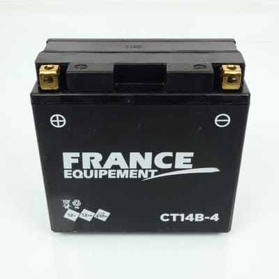 Batterie SLA France Equipement pour Moto YT14B-4 / 12V 12Ah Neuf