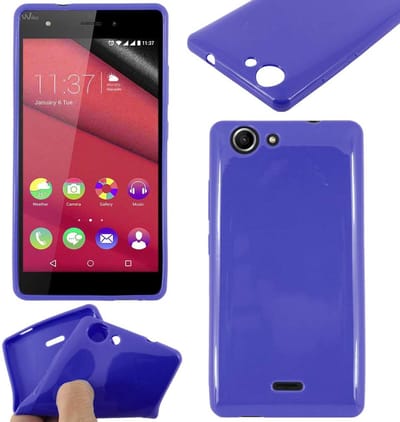 ebestStar - Hoes geschikt voor Wiko Pulp 4G, Beschermhoes Siliconen Schokbestendig, Dun en Flexibel, Donkerblauw