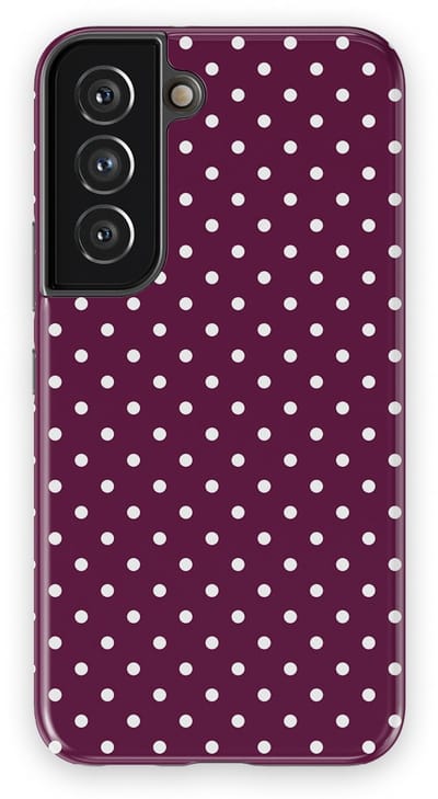 Polka Dots Hoesje Samsung Galaxy S22 | Geschikt Voor Mag | Stippen Design Backcover Samsung Galaxy S22 Purple Pop