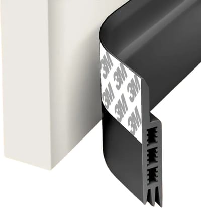 Nivard Tochtstrip - Tochthond - Windstopper - Deurborstel - Tochtband - Tochtstopper - Tochtkussen - Kussen Voor Deur - Draft Stopper - Zwart