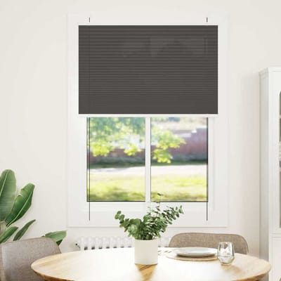 vidaXL - Plissé - rolgordijn - 90x100 - cm - stofbreedte - 89,4 - cm - polyester - zwart
