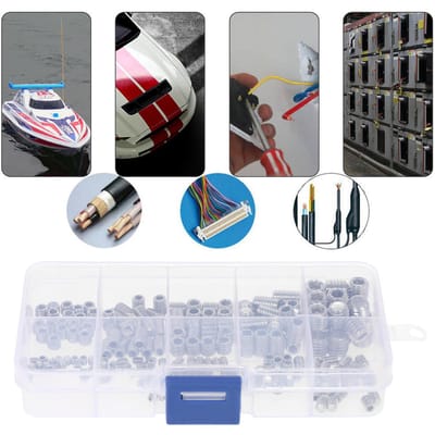 200 pièces vis à douille en acier inoxydable tête Allen douille hexagonale ensemble vis sans tête assortiment tasse vis Kit