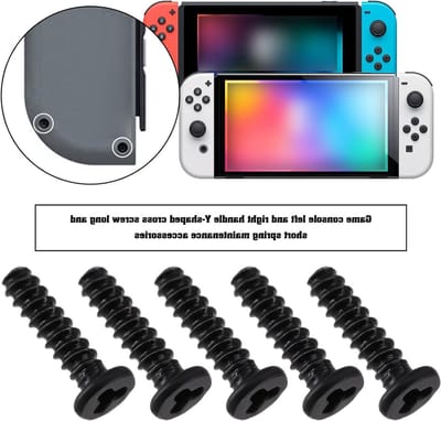 Set van 40 Schroeven en Veerkit voor Nintendo Switch Joy-Con - Tri-Wing "Y" Schroeven, Korte en Lange Schroeven, Ideaal voor Reparaties en Upgrade
