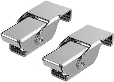 Kniksluiting 2 Stuks - Trekbolt Greep - Kisten Beveiligen - Roestvrij Staal - 10mm - Zilver