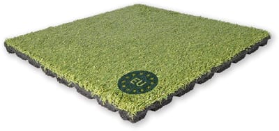 Kunstgras Tegel - Balkon Terras - Decoratieve Vloer - Zachte Antislip - 50x50 cm - Groen